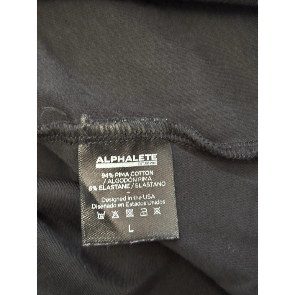 Black Alphalete Athletic Tank Top Subtle Side Hit Men's Size Large - Picture 7 of 7